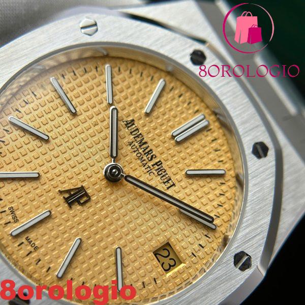 Audemars Piguet Royal Oak Jumbo Extra Thin 15202BC Quadrante Salmone Replica IPF 39mm Orologio - immagine 11