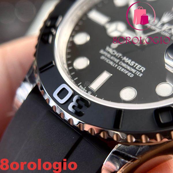 Rolex Yacht-Master 226659 Quadrante Nero Oysterflex Miglior Replica VSF 42mm Orologio - immagine 12