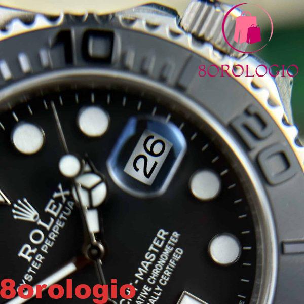 Rolex Yacht-Master Titanio RLX 226627 Quadrante Nero 105g Migliore Replica 42mm Orologio - immagine 13