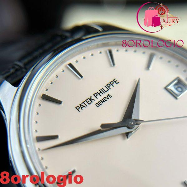 Patek Philippe Calatrava 5227G-001 Quadrante Crema Cinturino in Pelle 1:1 Replica 3KF 39mm Orologio - immagine 12