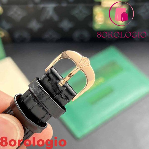 Rolex Cellini Time 50505 Oro Rosa Quadrante Nero Replica Migliore 39mm Orologio - immagine 7