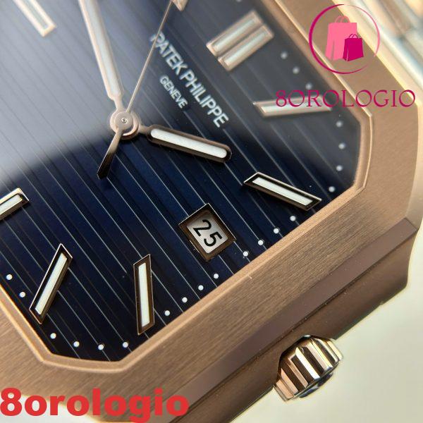 Patek Philippe Cubitus 5821/1AR-001 Bicolore Acciaio Oro Rosa Quadrante Blu 1:1 Replica 45mm Orologio - immagine 7