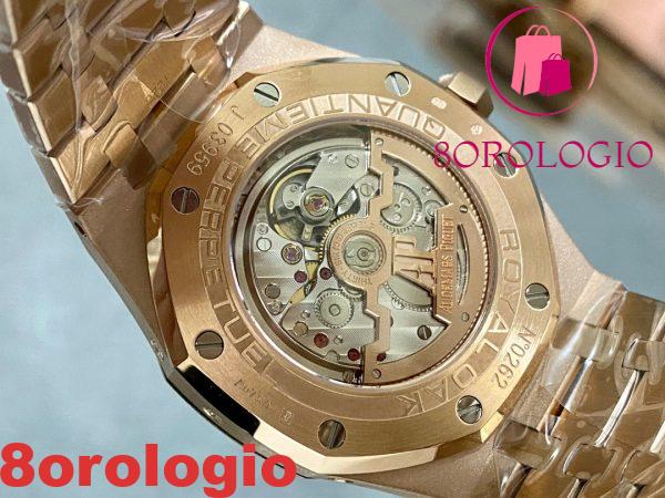 Audemars Piguet Royal Oak Calendario Perpetuo 26574OR Oro Rosa Quadrante Blu Migliore Replica 41mm Orologio - immagine 8
