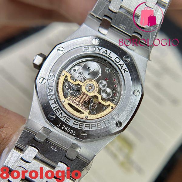 Replica Audemars Piguet Royal Oak Calendario Perpetuo 26574ST Quadrante Nero 41mm Orologio - immagine 10