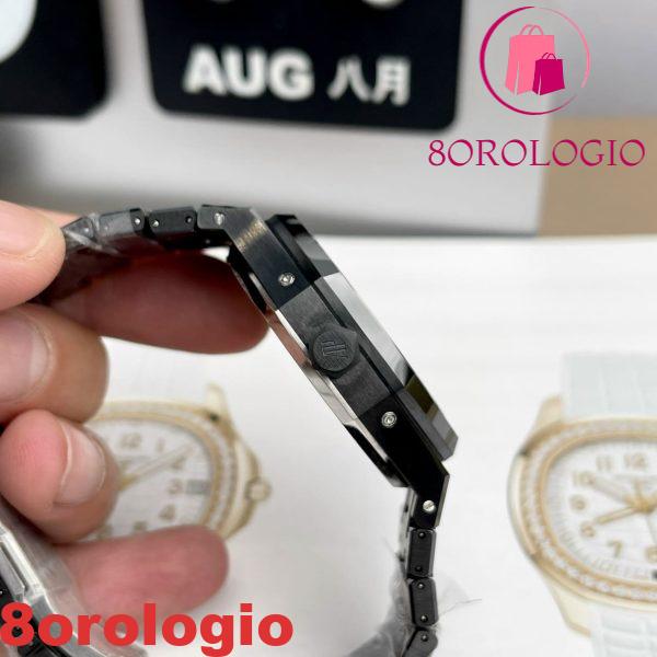 Audemars Piguet Royal Oak Calendario Perpetuo 26579CE Quadrante Grigio Ceramica Nera Miglior Replica APSF 41mm Orologio - immagine 10