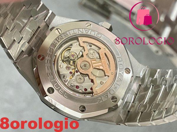 Audemars Piguet Royal Oak Calendario Perpetuo 26606ST Quadrante Verde Replica Super Clone 41mm Orologio - immagine 9
