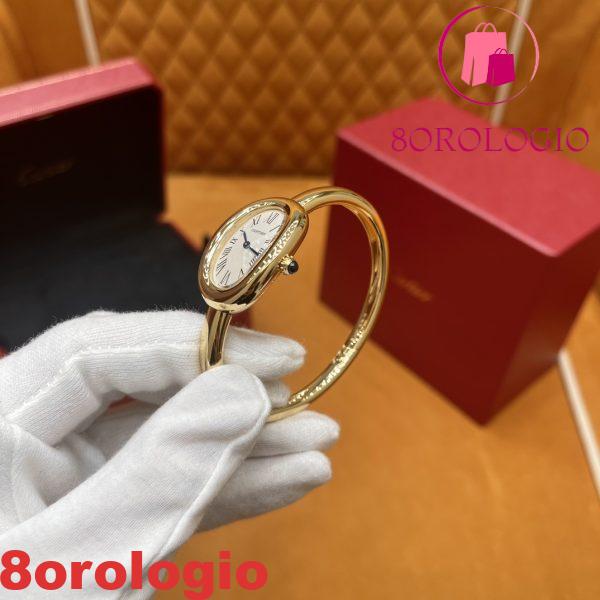 Cartier Baignoire WGBA0037 Small Model 18K Oro Giallo Avvolto 1:1 Migliore Replica (Misura del Polso 15, 16, 17cm) Orologio - immagine 9