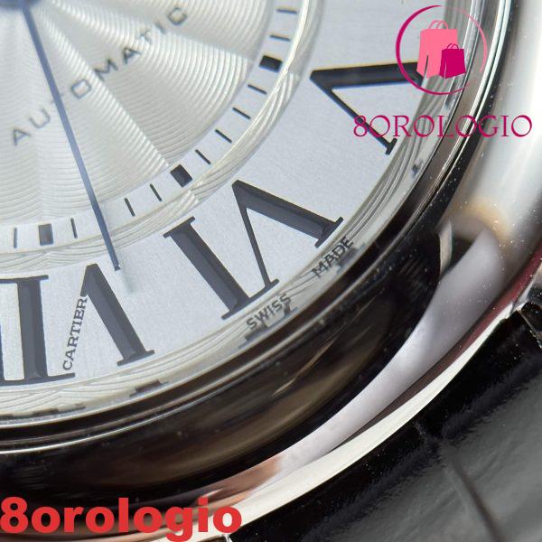 Cartier Ballon Bleu WSBB0026 Orologio da Uomo Quadrante Bianco Cinturino in Pelle Migliore Replica AF 42mm Orologio - immagine 11