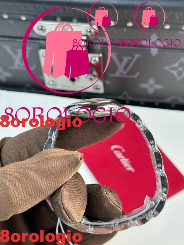 Cartier Ballon Bleu WSBB0067 Quadrante Argentato Opalino al Quarzo Miglior Replica AF 28mm Orologio - immagine 10