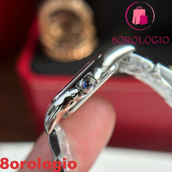 Cartier Panthère De Cartier Acciaio Modello Piccolo Quadrante Bianco Replica BVF 23mm X 30mm Orologio - immagine 9
