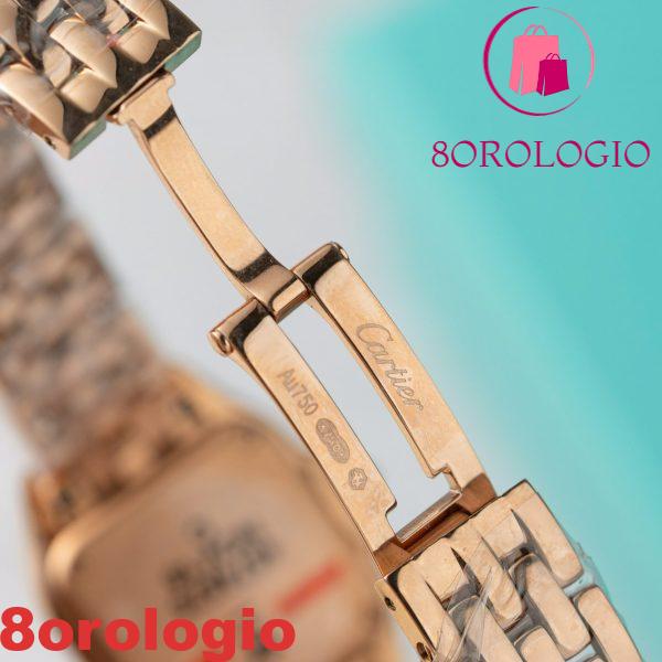 Cartier Panthère WJPN0049 Oro Rosa Diamanti Cornice Donna Replica BVF 22mm X 30mm Orologio - immagine 8
