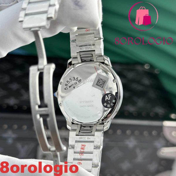 Cartier Ronde Must Quadrante Bianco Bracciale in Acciaio Migliore Replica AF 36mm Orologio - immagine 9