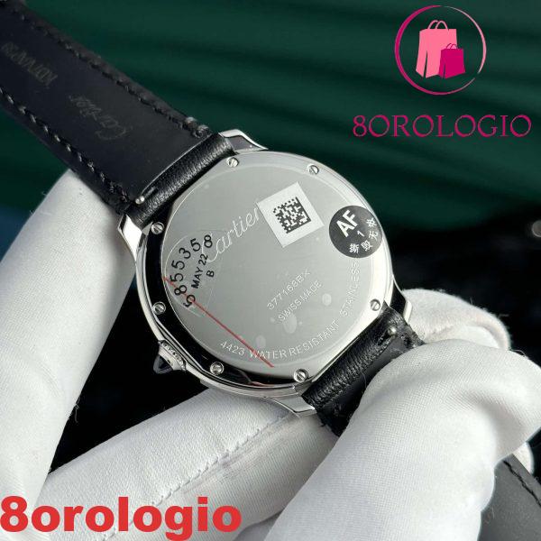 Cartier Ronde Must WSRN0031 Quadrante Bianco Pelle Migliore Replica AF 36mm Orologio - immagine 8