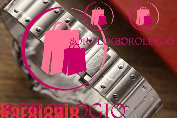 Cartier Santos Modello Grande Quadrante Bianco Migliore Replica BVF 39.8mm Orologio - immagine 8