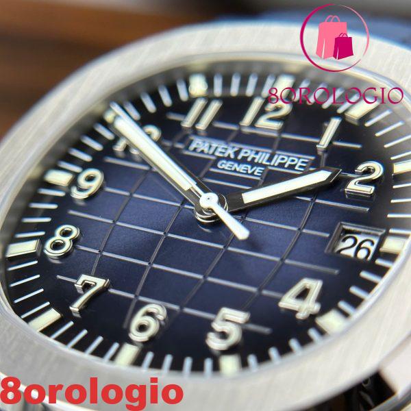 Patek Philippe Aquanaut 5168G-010 Quadrante Blu Modificato Opzione Completa Super Clone Best Replica 42.2mm Orologio - immagine 13