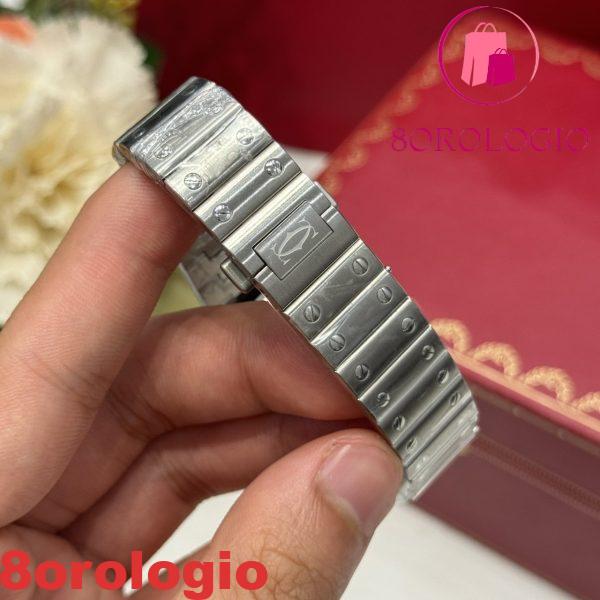 Cartier Santos WSSA0063 Quadrante Blu Modello Medio Replica BVF Migliore Qualità 35.1mm Orologio - immagine 8