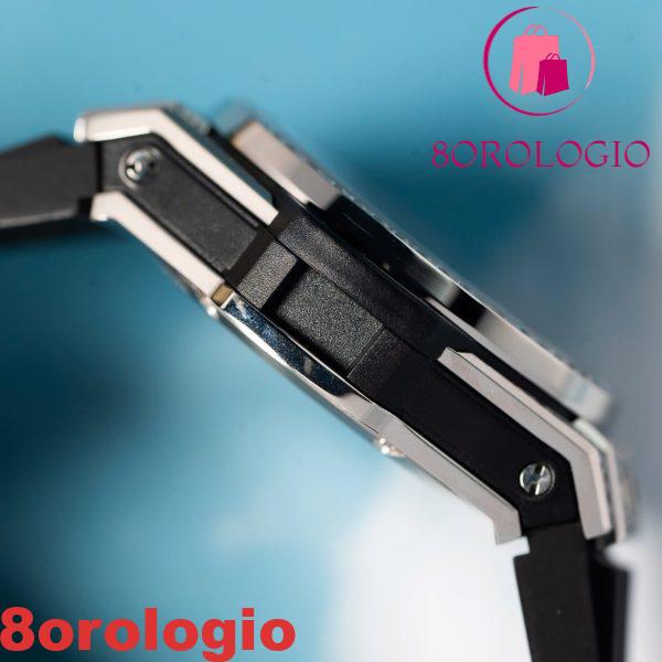 Replica Hublot Big Bang One Click Steel Black Full Pavé CZ Stones 39mm Orologio - immagine 10