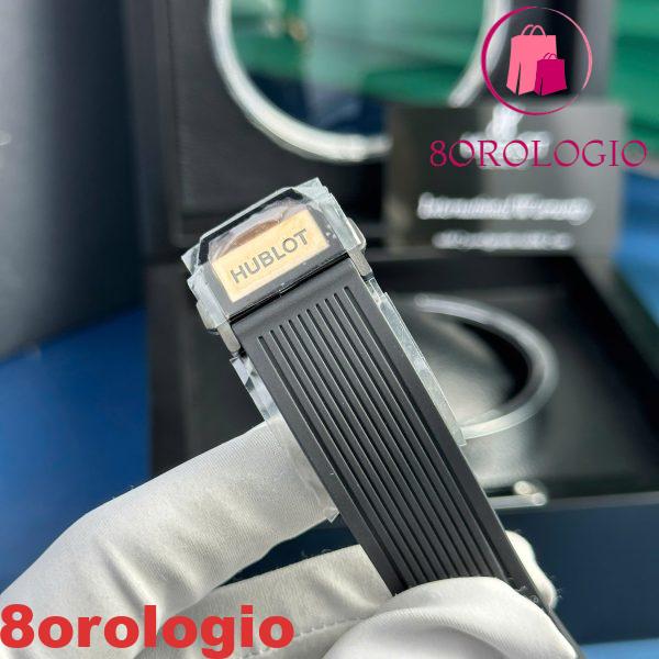 Hublot Big Bang Unico King Oro Quadrante Nero Cinturino in Gomma Replica BBF 42mm Orologio - immagine 8