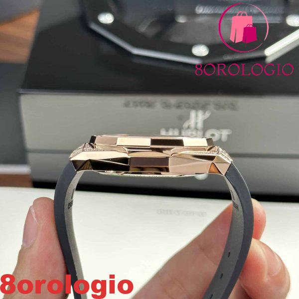 Hublot Classic Fusion Orlinski King Gold Pavé Quadrante Nero Miglior Replica 40mm Orologio - immagine 9