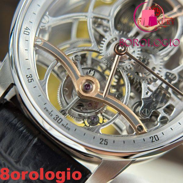 Audemars Piguet Code 11.59 26600CR lunetta interna color argento cinturino in pelle nera 1:1 miglior replica APPF 41mm Orologio - immagine 11