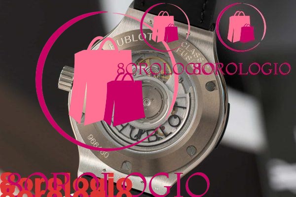 Hublot Classic Fusion Quadrante Blu in Titanio Replica Personalizzata con Diamanti Naturali Super Clone JJF 38mm Orologio - immagine 8