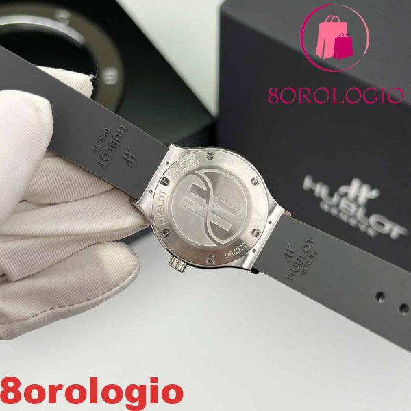 Hublot Classic Fusion Titanium Pavé Quadrante Grigio Gomma Custom Moissanite Migliore Replica 33mm Orologio - immagine 8