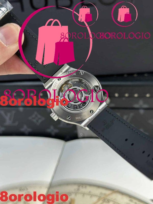 Hublot Classic Fusion Quadrante Bianco in Titanio Migliore Replica JJF 38mm Orologio - immagine 8