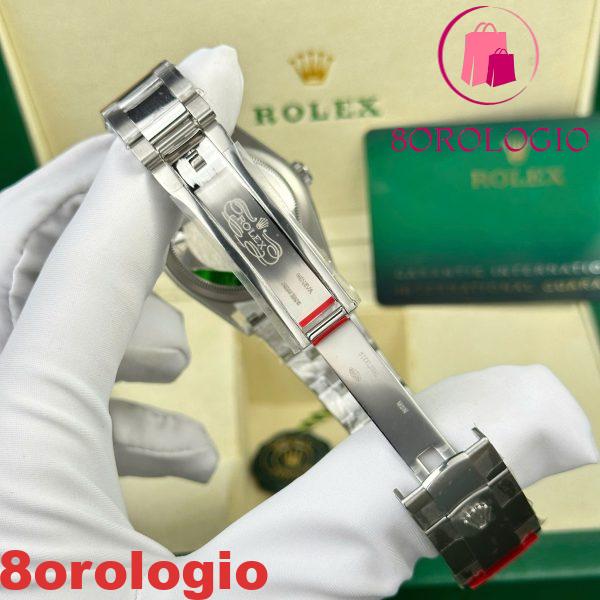 Replica Rolex Datejust 126200-0024 Quadrante Verde Menta Lunetta Liscia Bracciale Oyster VSF Miglior Replica 36mm Orologio - immagine 8