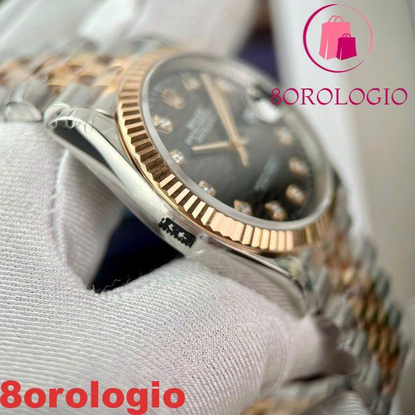 Replica migliore Rolex Datejust 126231 Two Tone Grey Motif Diamond Dial Jubilee 1:1 VSF 36mm Orologio - immagine 10