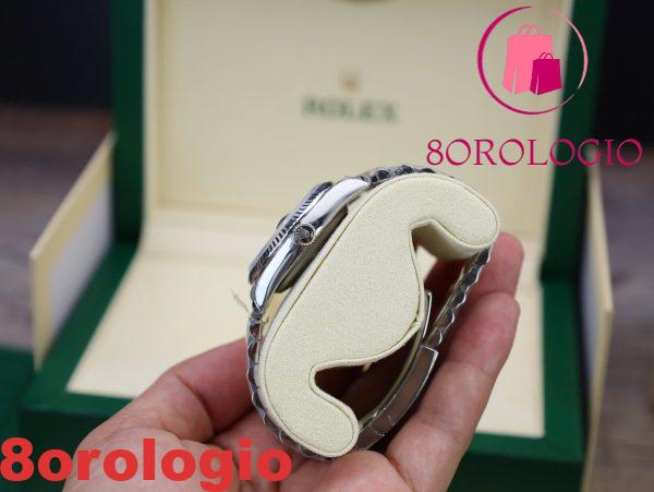 Rolex Datejust 126234-0047 Quadrante Luminoso Verde Palma Replica VSF 36mm Jubilee Migliore Orologio - immagine 9