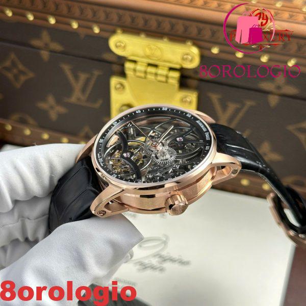 Audemars Piguet Code 11.59 Tourbillon Openworked 26600OR Oro Rosa Cinturino in Pelle 1:1 Migliore Replica APPF 41mm Orologio - immagine 11