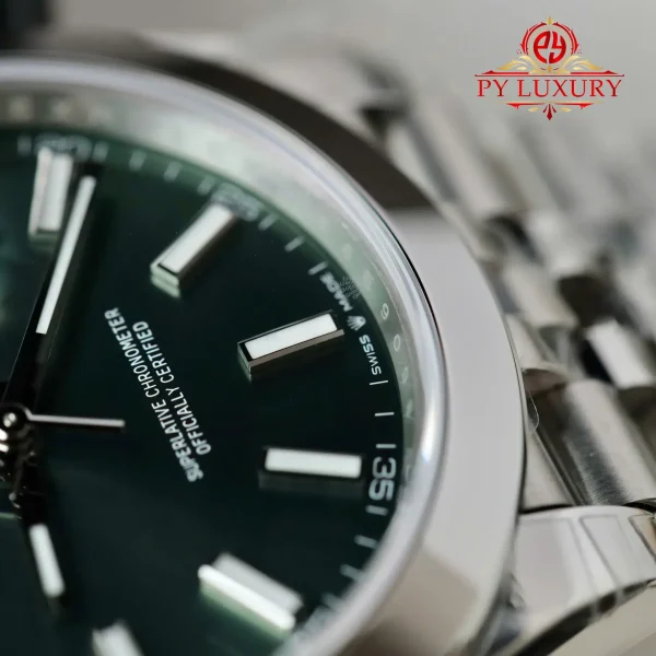 Rolex Datejust 126300 Quadrante Verde Menta Lunetta Liscia Bracciale Jubilee Migliore Replica VSF 41mm Orologio - immagine 10