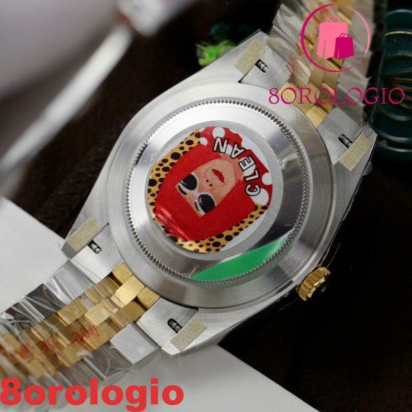 Rolex Datejust 126333 Due Toni Oro Giallo Quadrante Champagne con Diamanti Jubilee Miglior Replica Clean Factory 41mm Orologio - immagine 9