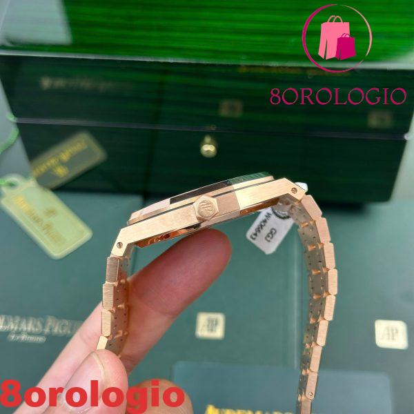 Audemars Piguet Royal Oak 15400OR Quadrante Nero Oro 18K Rivestito Migliore Replica Orologio ZF 41mm Orologio - immagine 10