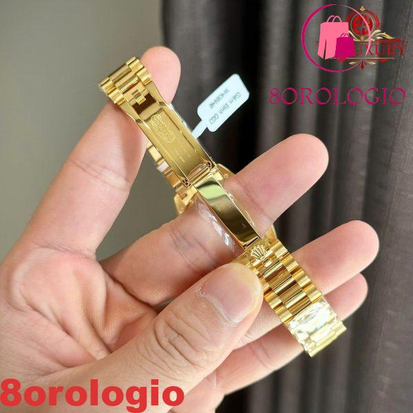 Rolex Datejust 278288PAVEO Quadrante con Farfalle in Madreperla 31mm con Ghiera in Oro 18K e Moissanite Migliore Replica Orologio - immagine 8
