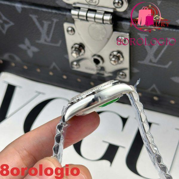 Replica migliore 1:1 Rolex Datejust 278384RBR Quadrante in Madreperla Bianca Lunetta con Diamanti Bracciale Jubilee 31mm THB Orologio - immagine 11
