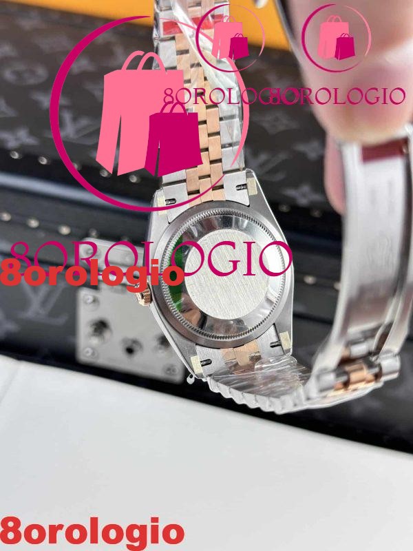 Rolex Datejust Wimbledon Due Toni Oro Rosa Jubilee Miglior Replica 36mm Orologio - immagine 9