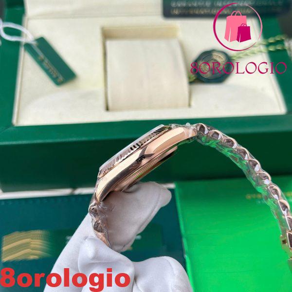 Rolex Day-Date 128235-0085 Quadrante con Diamanti Blu-Verde 158g Miglior Replica QF 36mm Orologio - immagine 10