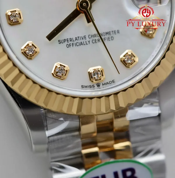 Rolex Datejust 278273 Bicolore Oro Giallo Quadrante in Madreperla con Diamanti Jubilee 1:1 Replica THBF 31mm Orologio - immagine 10