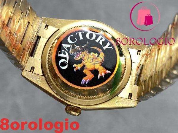 Rolex Day-Date 128238-0113 Oro Giallo Quadrante Champagne 140g Migliore Replica QF 36mm Orologio - immagine 8