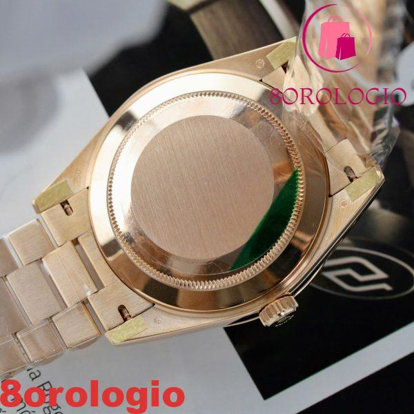 Rolex Day-Date 228235 Quadrante Rosa Romano 18K Gold Wrapped Miglior Replica V3 GMF 40mm Orologio - immagine 8