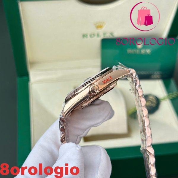 Rolex Day-Date 228235 Oro Rosa Quadrante Verde Oliva 187g Best Replica QF 40mm Orologio - immagine 10