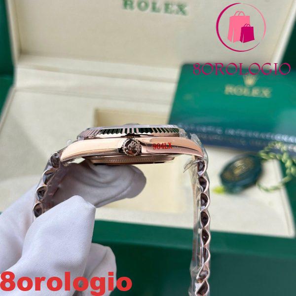 Rolex Day-Date 228235-0003 Quadrante Cioccolato con Diamanti Oro Rosa 186g Migliore Replica Q Factory 40mm Orologio - immagine 10
