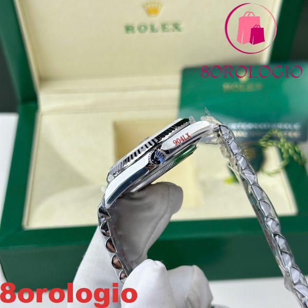 Replica Migliore Rolex Day-Date 228236-0006 Q Factory Quadrante Blu Ghiaccio con Baguette 188g 40mm Orologio - immagine 10