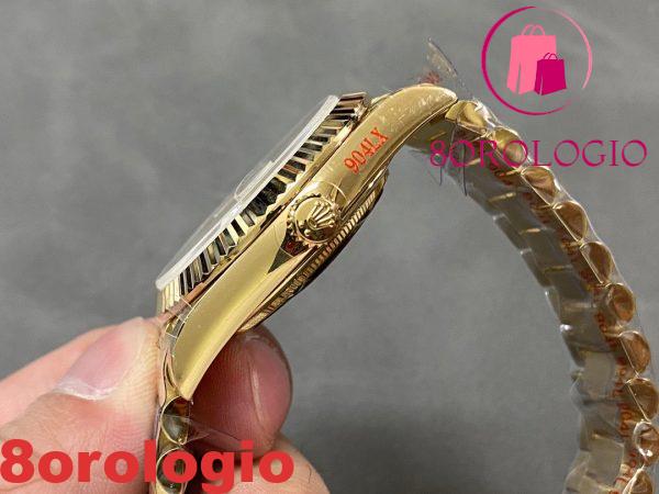 Replica di alta qualità Rolex Day-Date 228238-0002 Oro Giallo Quadrante Argento 184g 40mm Orologio - immagine 9