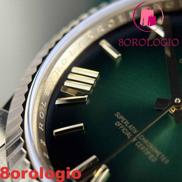 Rolex Day-Date 228238-0069 Quadrante Verde Ombré Oro Giallo 184g Migliore Replica 40mm Orologio - immagine 12