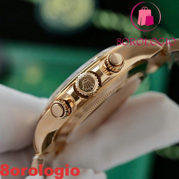 Rolex Daytona 116505-0014 Quadrante in Meteorite Bianca Oro Rosa 18K Rivestito 1:1 Migliore Replica 40mm Orologio - immagine 10