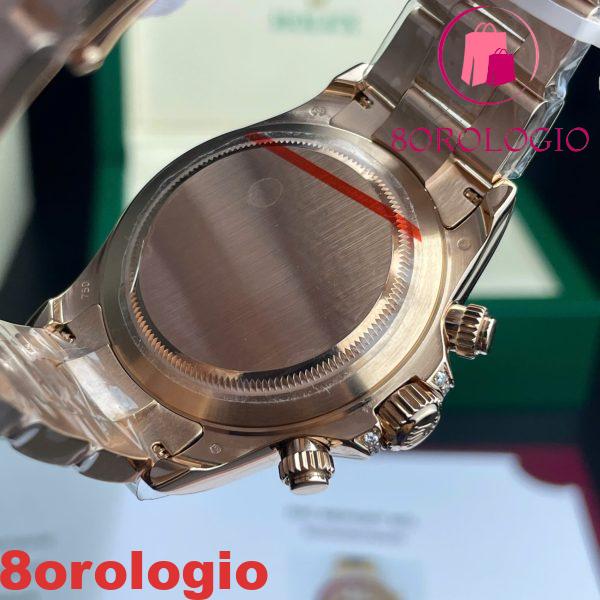 Rolex Daytona 116595RBOW Rainbow Quadrante Pave Diamanti Oro 18K Rivestito Moissanite Personalizzato Miglior Replica 40mm Orologio - immagine 8