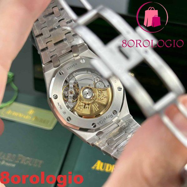 Audemars Piguet Royal Oak 15454BC Frosted White Gold White Dial Migliore Replica APSF 37mm Orologio - immagine 9