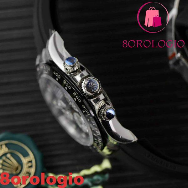 Rolex Daytona MOP Nero Numeri in Moissanite Super Clone 40 mm Replica Orologio - immagine 10